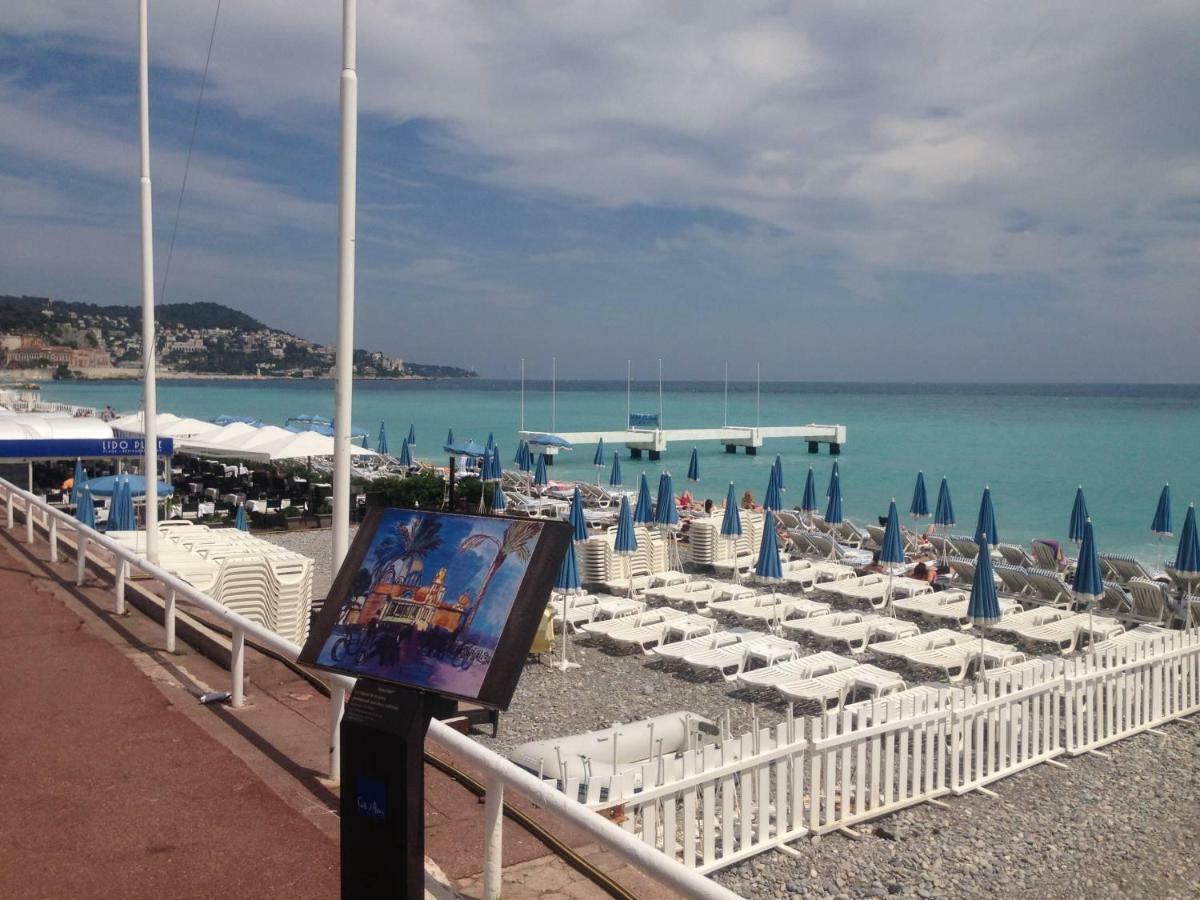 Stylish 2 Room Flat 60 Meters To The Beach Niza Exterior foto
